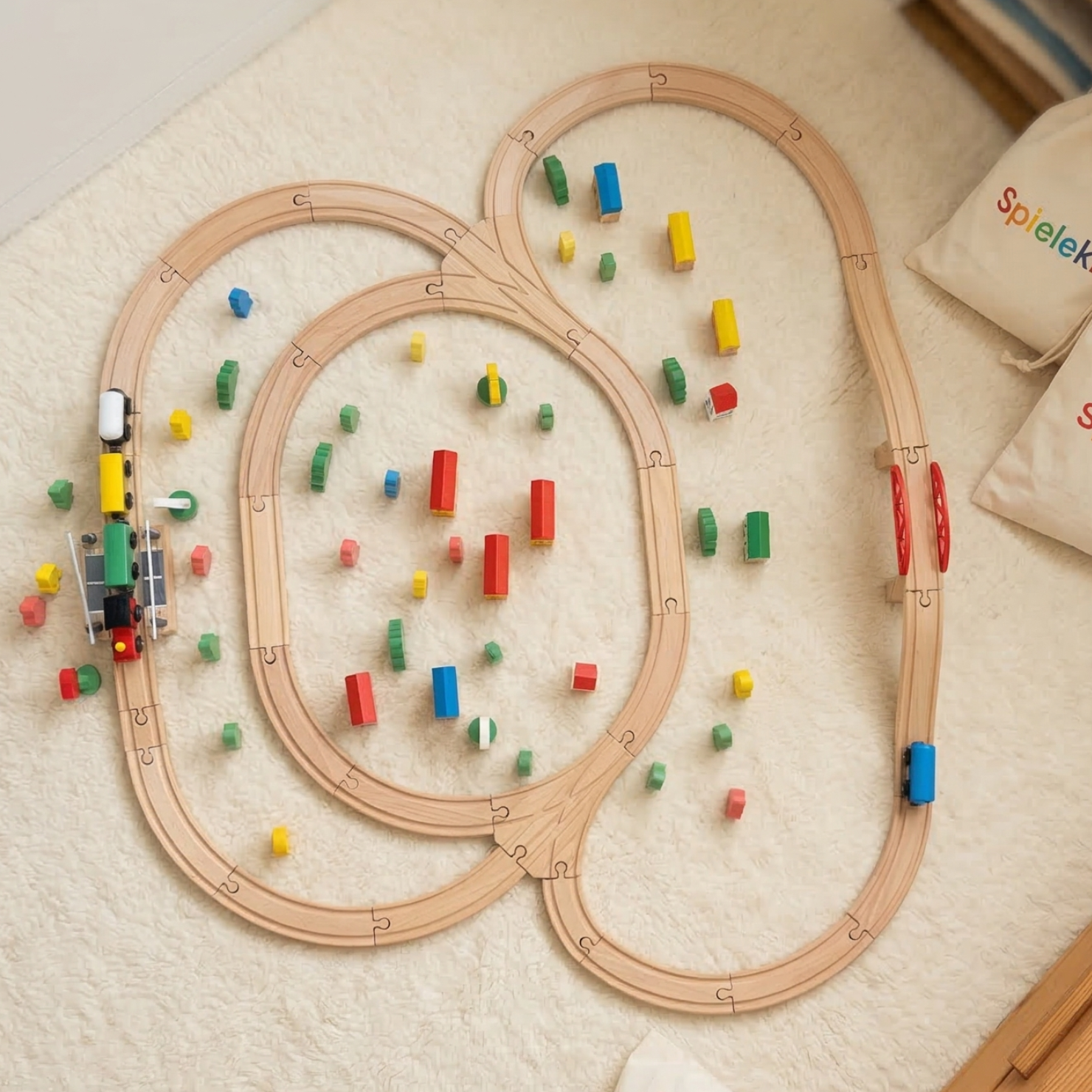 Spielekind Holzeisenbahn Abenteuer 100 Teile