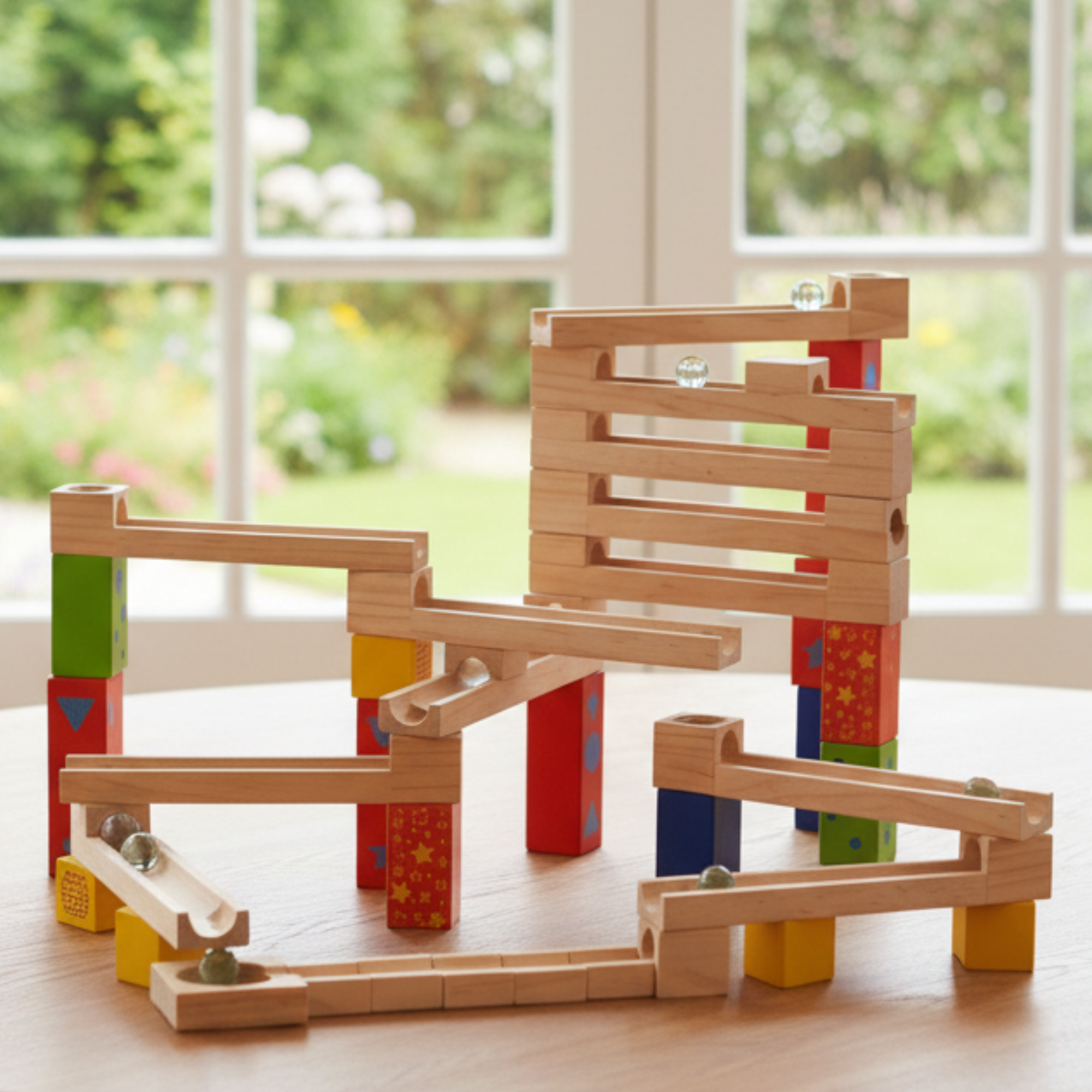 Murmelbahn Abenteuer – 52-teiliges Holzbau-Set