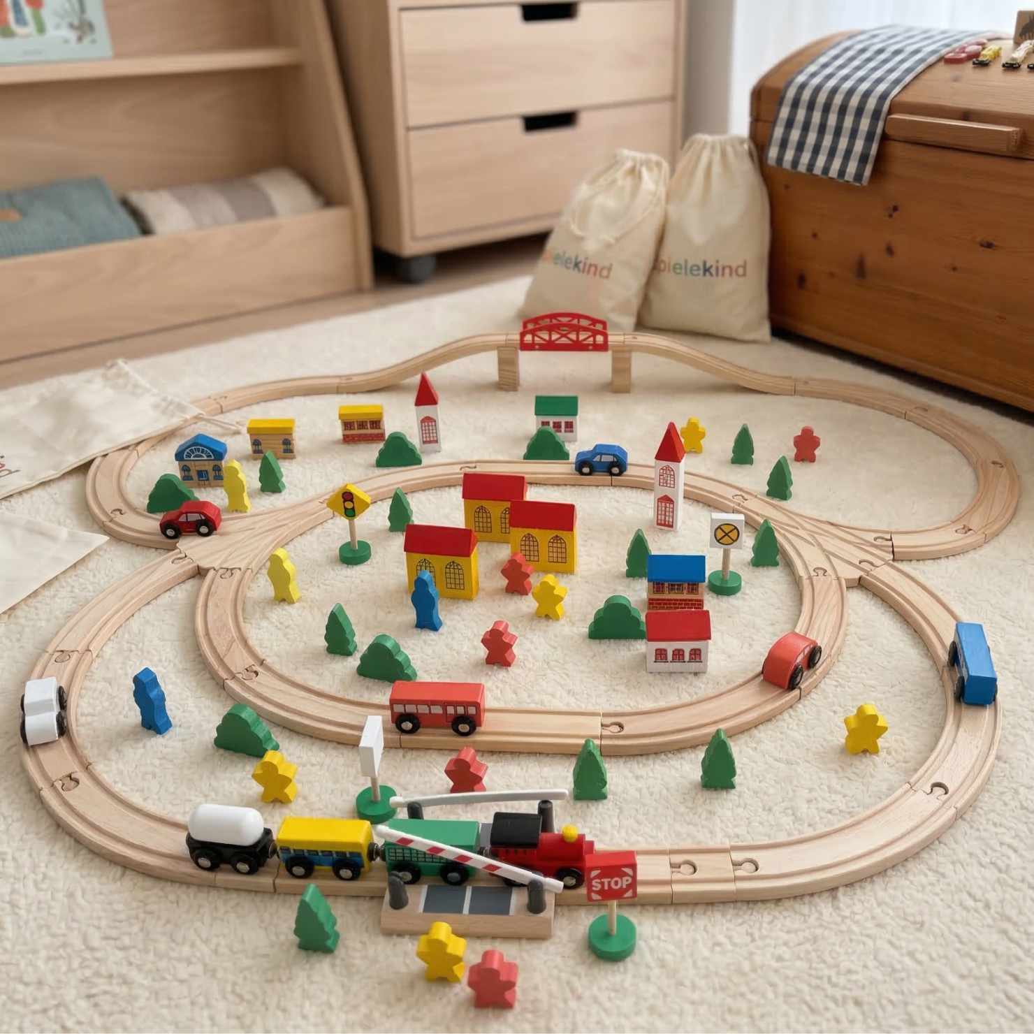 Spielekind Holzeisenbahn Abenteuer 100 Teile