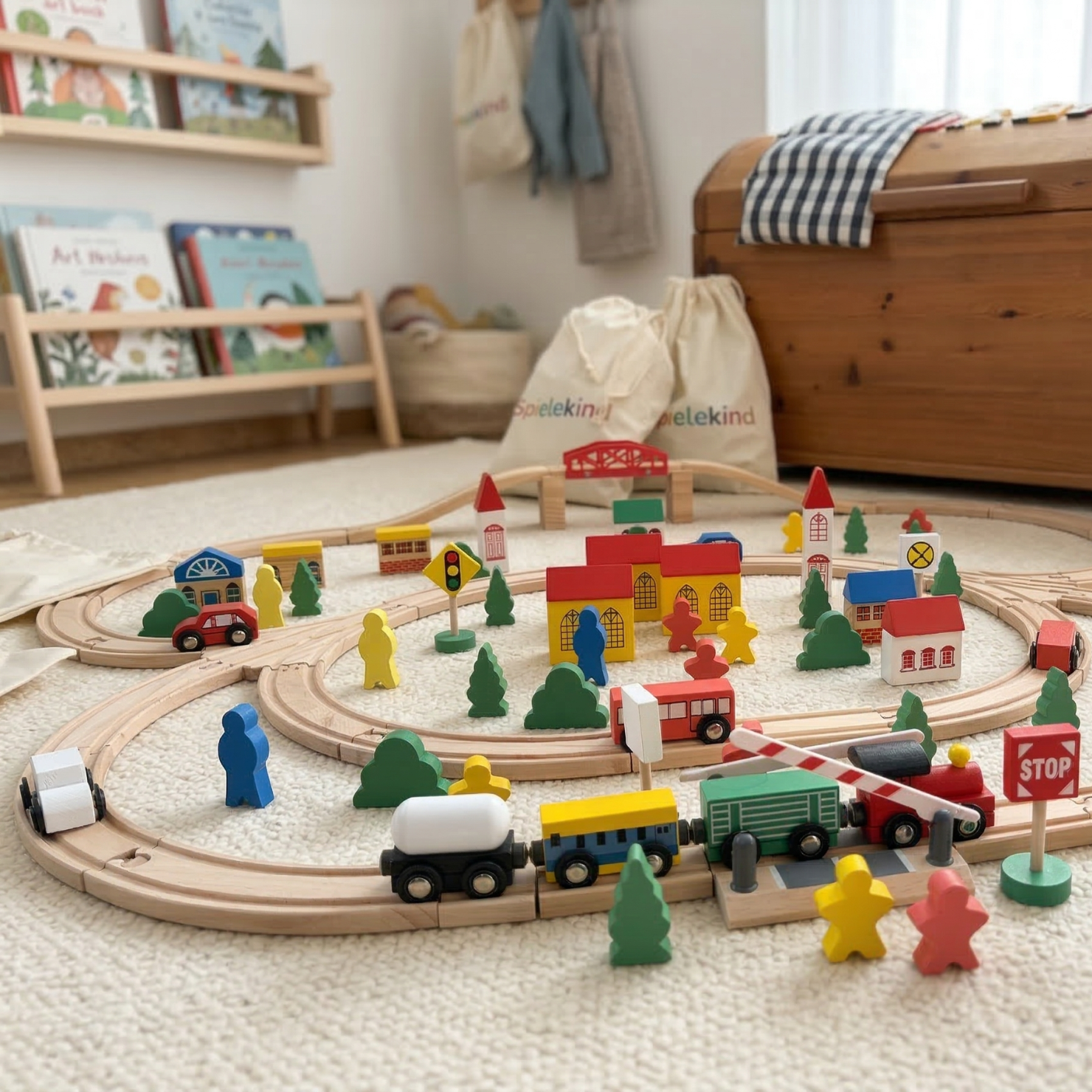 Spielekind Holzeisenbahn Abenteuer 100 Teile